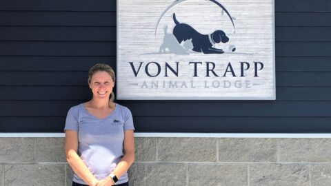 Betsy Von Trapp, outside of Von Trapp animal lodge